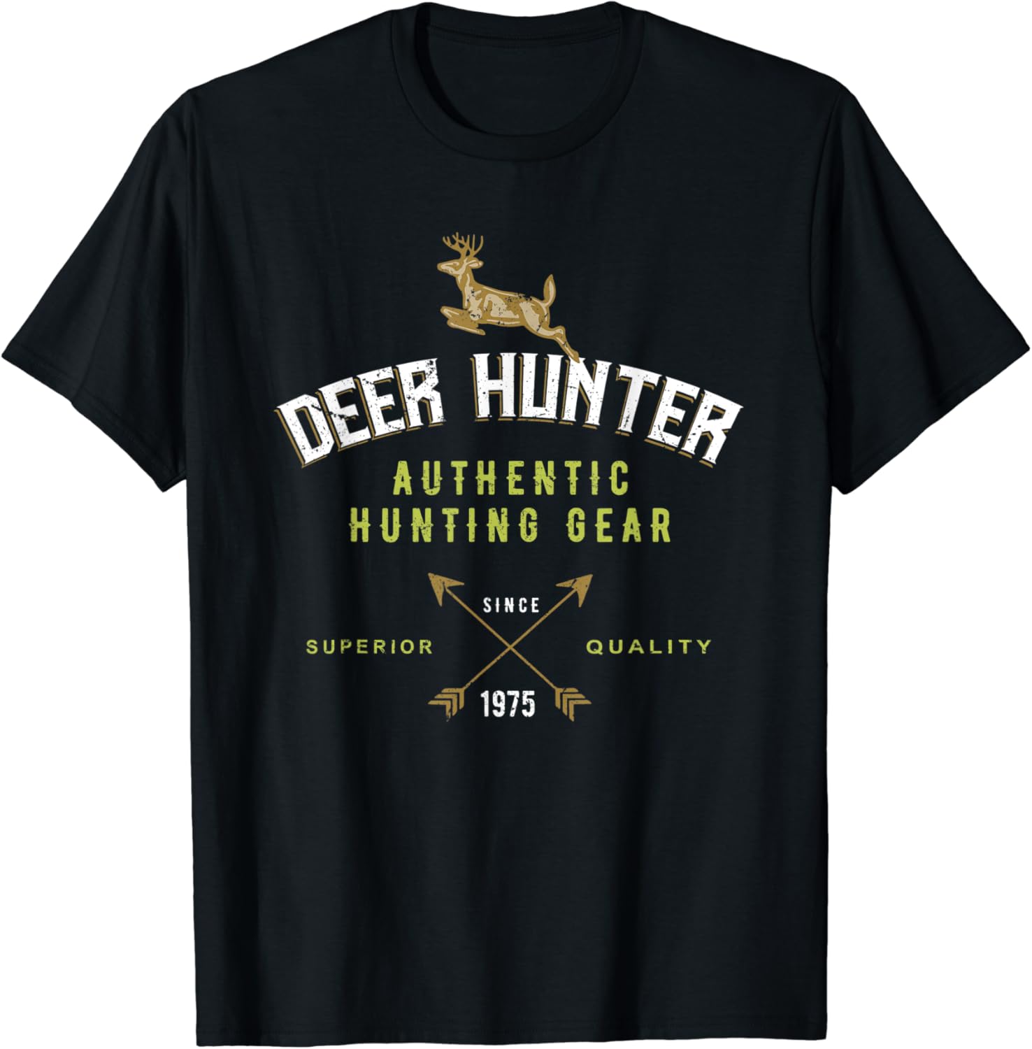Retro Deer Hunter Authentic Hunting Gear Gift For Hunters T